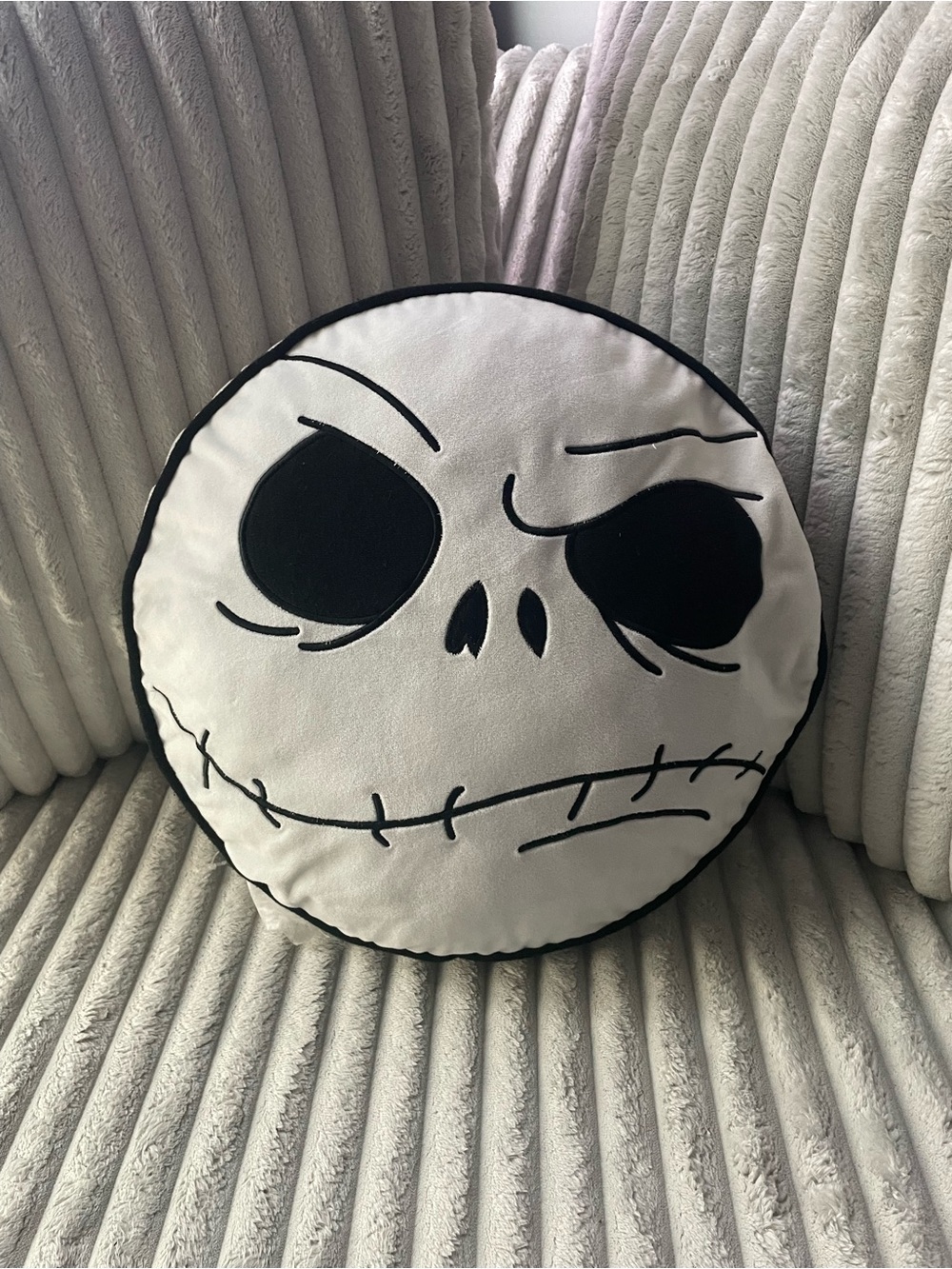 Reversible Jack Skellington nightmare before Christmas pillow